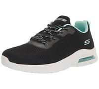 Skechers Squad Air, Zapatillas Mujer, Black Light White, 35 EU