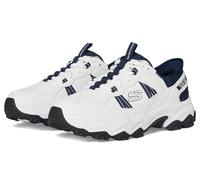 Skechers Stamina at Hands Free Slip-in para hombre, Blanco/azul marino, 10