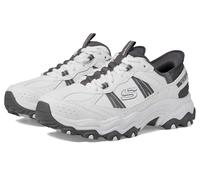 Skechers Stamina at Hands Free - Tenis sin Cordones para Hombre, Blanco/Gris, 45 EU