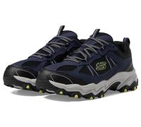 Skechers Stamina at, Trekking de Corte bajo Hombre, Malla sintética Azul Marino con Ribete Negro, 41 EU