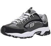 Skechers Stamina Cutback, Zapatillas Hombre, Charcoal/Grey, 45.5 EU Ancho