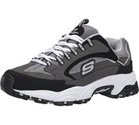 Skechers Stamina Cutback, Zapatillas Hombre, Charcoal/Grey, 47.5 EU