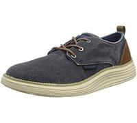 Skechers Status 2.0 Pexton, Zapatillas Hombre, Azul (Navy Canvas), 42 EU