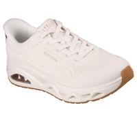 Skechers Step Glide On Air, Zapatillas Mujer, White Durabuck/Rose Gold Trim, 36 EU
