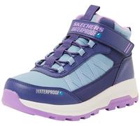 Skechers Storm BlazerFashion - Botas para niña, Ribete morado sintético azul marino, 1.5 UK Child