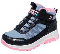 Skechers Storm BlazerFashion - Botas para niña, Ribete sintético negro y rosa claro, 11.5 UK Child