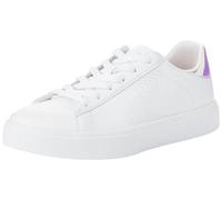Skechers niña Eden LX - Magical Dream en Blanco/Plata, talla 30, lavable a máquina