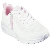 Skechers Zapatillas Street Girls, unisex para niños, ribete sintético blanco, talla 35 EU