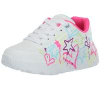 Skechers - Street Girls, Zapatillas, White Synthetic/Neon Multi Trim,