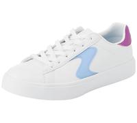 Skechers Street Girls, Zapatillas, Ribete sintético Blanco y Morado, 36 EU