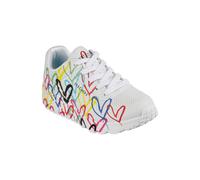 Skechers Street Uno Spread The Love Zapatillas Para Niñas JGoldcrown Blancas