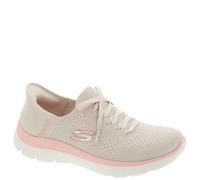 Skechers Summit New Daily - Tenis sin Cordones para Mujer, Ntpk = Natural/Rosa, 36 EU