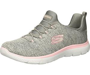Skechers Summit Quick Getaway Grey/Light Pink 9.5, Gris Rosa Claro, 39.5 EU Larga