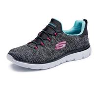 Skechers Summit-Quick Getaway - Zapatillas deportivas para mujer, Negro (Negro/Celeste), 36 EU