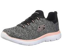 Skechers Summit - Tenis Quick Getaway para Mujer, Negro/Coral, 38.5 EU