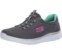 Skechers Summits 12985, Zapatillas de Deporte Mujer, Charcoal Menta Verde, 40 EU