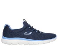 Skechers Summits Lite, Zapatillas Mujer, Navy Mesh Blue Trim, 39 EU