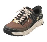 Skechers Cumbres sin Manos Libres en, Zapatillas Hombre, Malla sintética marrón con Ribete Topo, 41 EU