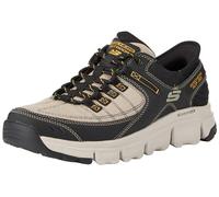 Skechers Summits at, Zapatillas Hombre, Malla sintética Gris Topo con Ribete Negro, 47.5 EU