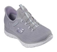 Skechers Summits Best Choice - Tenis sin cordones para mujer, Gyaq = gris/aguamarina, 39 EU