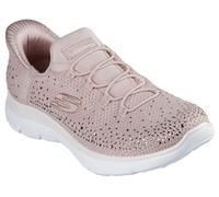 Skechers Summits-Brilliant Shine - Tenis sin cordones para mujer, Malva claro = ltmv, 39 EU