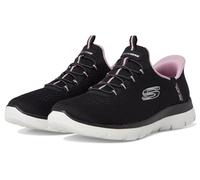Skechers Summits-Dream Chaser - Hands Free Slip-ins BasketFemme, negro y morado, 38 EU