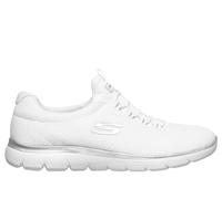 Skechers Summits en Blanco/Plata, talla 35.5, Vegan