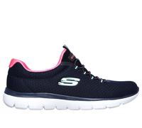Skechers Summits en Navy/Rosa Caliente, talla 39, Vegan