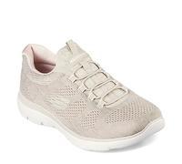 Skechers Summits Fun Flare, Zapatos Deportivos Mujer, Taupe Mesh/Light Pink Trim, 39.5 EU