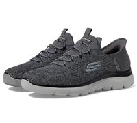 Skechers Summits Key Pace Hands Free Slip-in, Mocasín Hombre, Charcoal Mesh/Black Trim, 39 EU Ancho