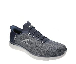 Skechers Summits Key Pace Hands Free Slip-in, Mocasín Hombre, Navy, 44 EU Ancho