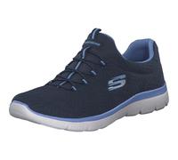 Skechers Summits Lite, Zapatillas Mujer, Navy Mesh Blue Trim, 38.5 EU