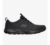 Skechers Men's Summits Louvin, Mocasines Hombre, Black Mesh/PU/Trim, 45 EU