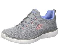 Skechers Sin Cordones, Zapatillas Mujer, Gris Azul Gybl, 39 EU Ancho