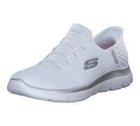 Skechers Zapatillas Deportivas Summits Slip-INS Mujer Planas Plata/Blanco 38