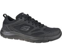 Skechers Summits South Rim, Sports Shoes Hombre, Black Leather/Mesh/Trim, 45.5 EU