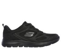 Zapatillas skechers summits-suited mujer black leather/ mesh/ dur 37.5