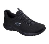 Skechers Summits 150268-Bbk - Zapatos deportivos sin cordones con detalle de encaje para mujer, negro, 38 EU
