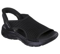 Skechers Summits-Sweetly Evolved - Sandalias Deportivas para Mujer, Negro/Negro, 39 EU
