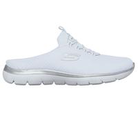 Skechers Summits - Swift Step en Blanco/Plata, talla 38.5, Vegan