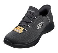 Skechers Summits - Tenis Quick Getaway para Mujer, Malla Azul Marino Oscuro con Ribete Plateado, 39.5 EU