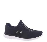 Skechers Summits Top Player, Zapatillas Mujer, Black White, 37 EU Ancho