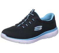 Skechers Summits 12985, Zapatillas de Deporte Mujer, Black Turquoise 1, 40 EU