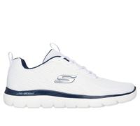 Skechers Summits - Torre en Blanco/Azul, talla 42, Vegan