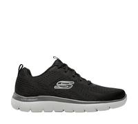 Skechers Summits Torre, Zapatos Deportivos Hombre, Black Mesh/Charcoal Trim, 40 EU
