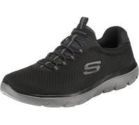 Skechers Summits, Zapatillas Hombre, Black Mesh Charcoal Trim, 47.5 EU