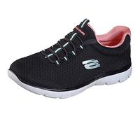 Skechers Summits, Zapatillas Mujer, Black Pink, 41 EU