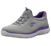 Skechers Summits, Zapatillas Mujer, Gris Y Morado, 37.5 EU