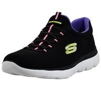 Skechers Summits, Zapatillas Mujer, Negro Morado, 39 EU Ancho