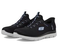 Skechers Summits - Zapatos impermeables para mujer, manos libres, la mejor opción, Bklb=negro/azul claro, 6